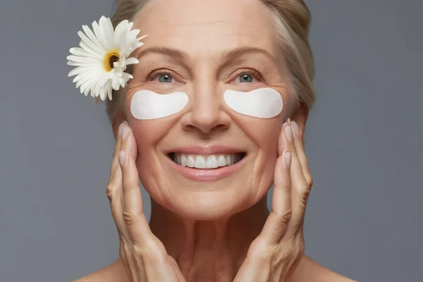 tomada-vertical-de-dama-madura-de-cabello-blanco-sonrie-ampliamente-muestra-dientes-blancos-toca-la-cara-suavemente-disfrutar